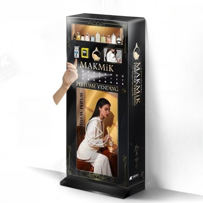 Perfume Fragrance Sale - 香水自動販売機スタンド 高級ホテル 紙幣 直販 43インチ広告画面 香水水