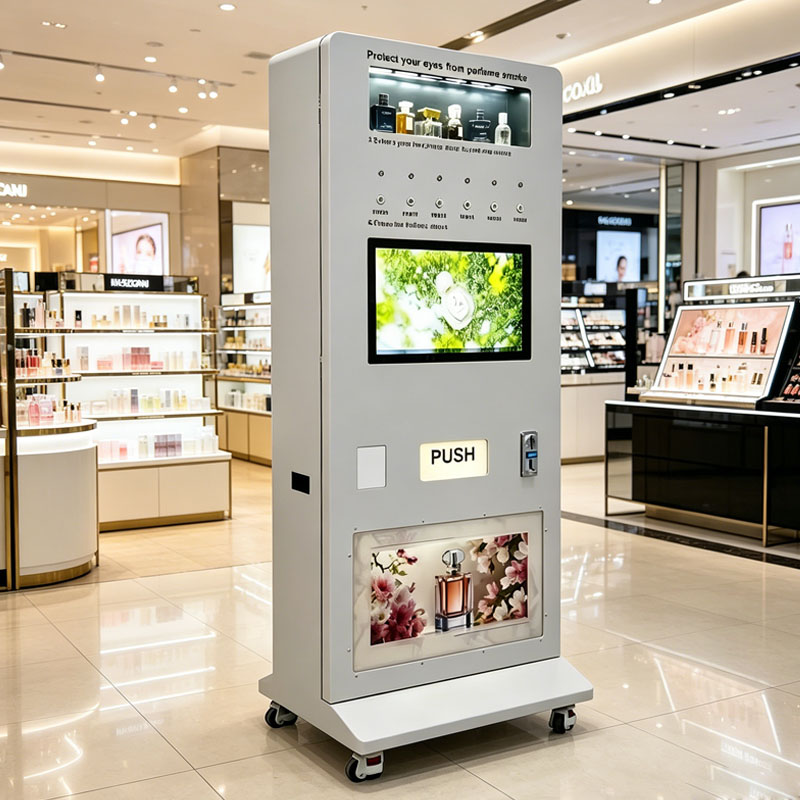 Perfume Fragrance Sale - 香水スプレー自動販売機、キャッシュレスフレグランス販売キオスク（サンプル・フルボトル販売、卸売、カスタマイズ対応）