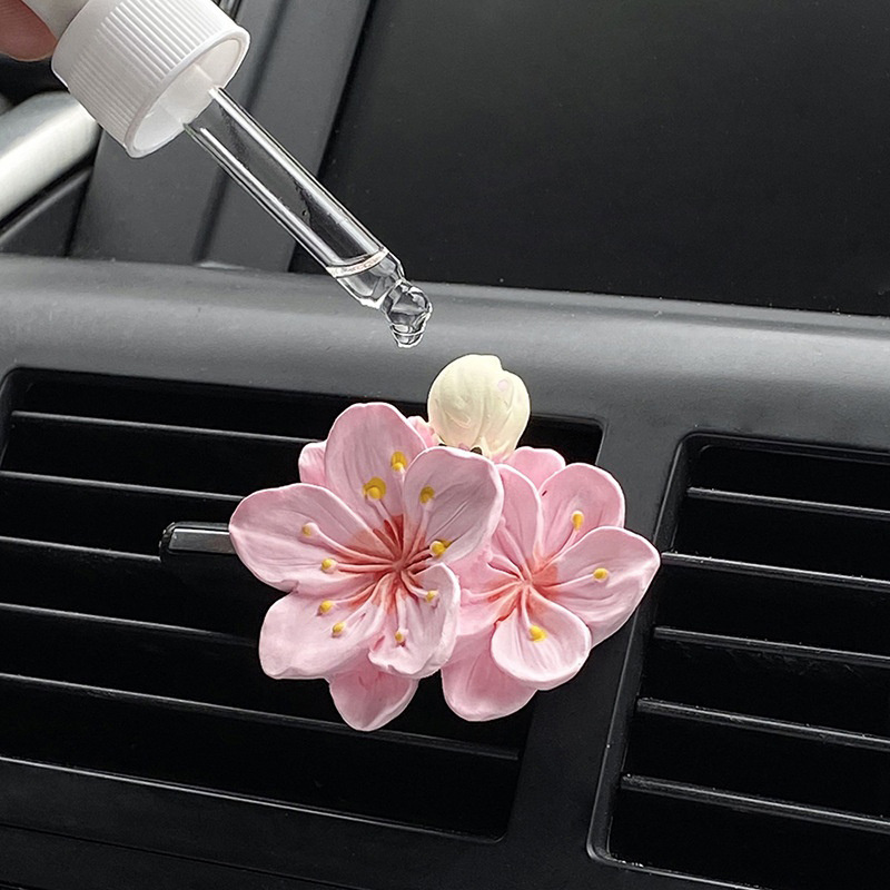 Perfume Fragrance Machine - 1pc 車のファッション小さな絶妙な香水クリップ花の形の空気出口車の芳香剤アロマディフューザー車の装飾アクセサリー