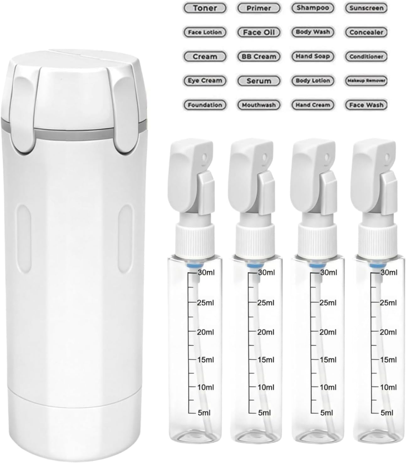 Perfume Fragrance Machine - 4 in 1トラベルディスペンサー 携帯用トラベルボトル 漏れ防止 トラベルコンテナ