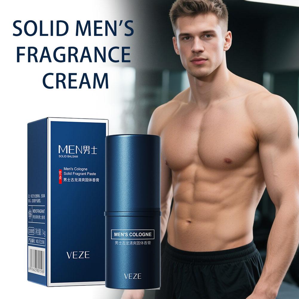 Perfume Fragrance Types For Men - メンズソリッドパフューム、長時間持続する香り、携帯用ポケットサイズ、アルコールフリー、低刺激処方、すべての肌タイプの男性向け