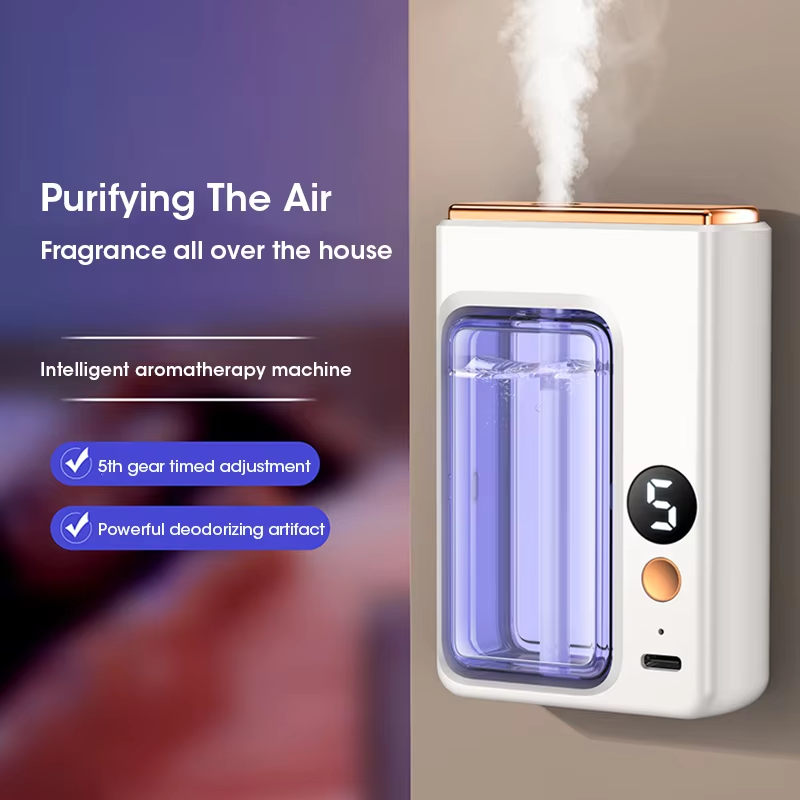 Perfume Fragrance Machine - 40ML 自動ホームフレグランスマシン エッセンシャルオイルディフューザー ネブライザー 香水香りマシン キッチンとトイレの消臭に