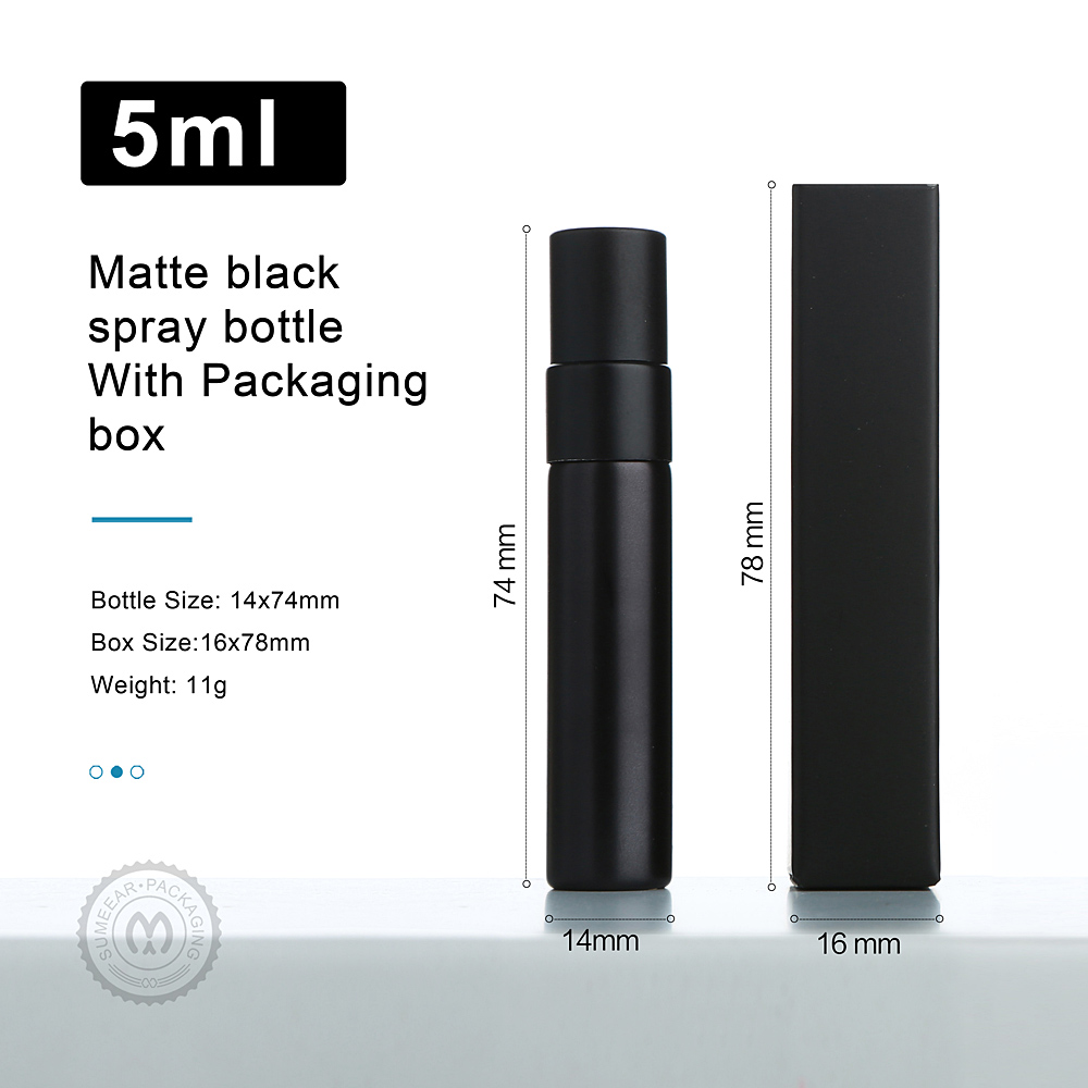 50/100個入り 5ml マットブラック香水瓶 精巧な包装 - Perfume Decant Sample のレビューと価格