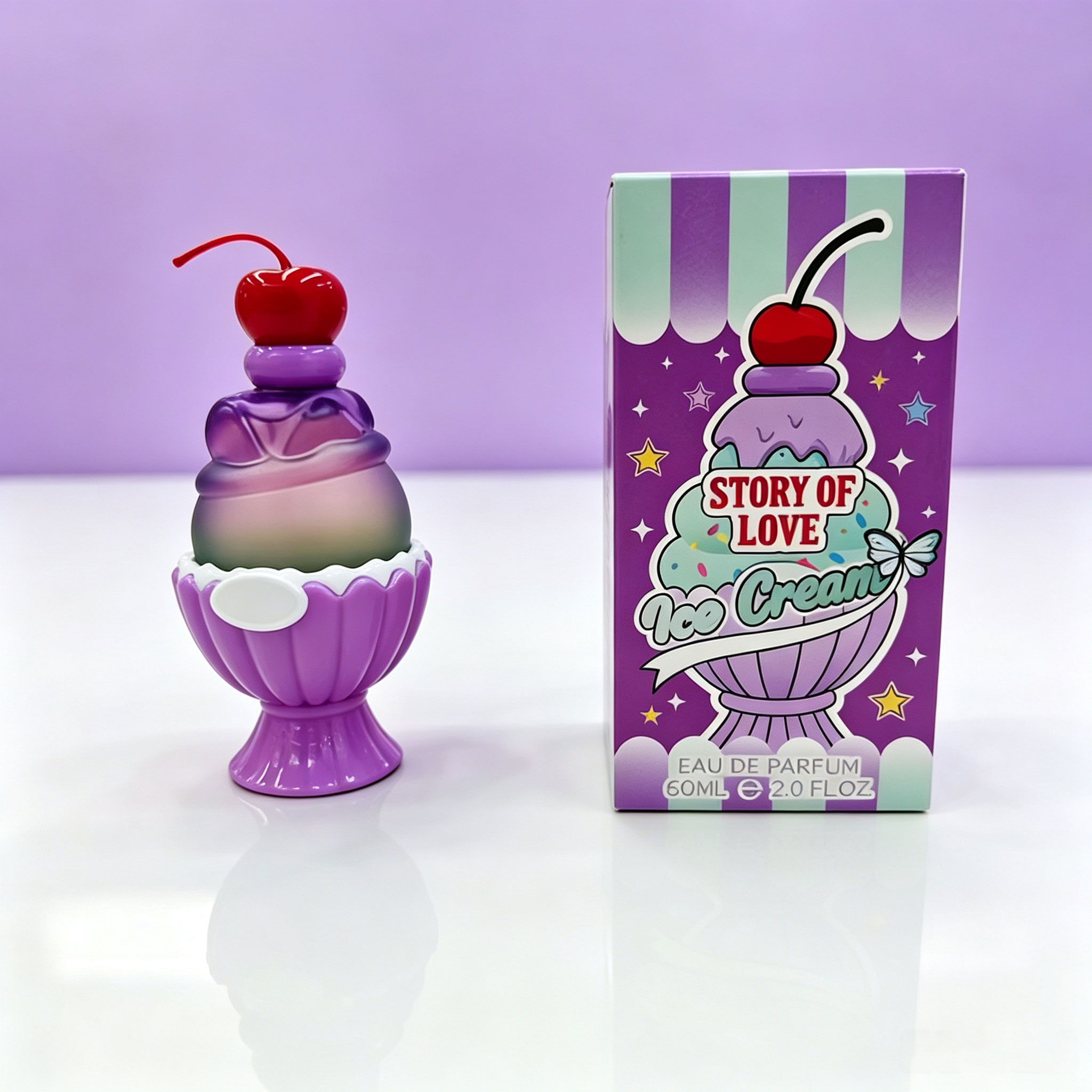 かわいいアイスクリーム型のオードパルファム60ml、甘くて長 - Perfume Decant Sample のレビューと価格