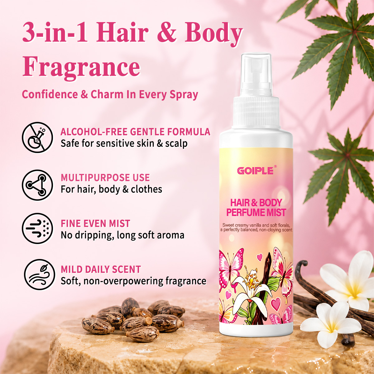 ヘア＆ボディパフュームミスト ボディスプラッシュ 肌のような - Perfume Fragrance Vanilla のレビューと価格