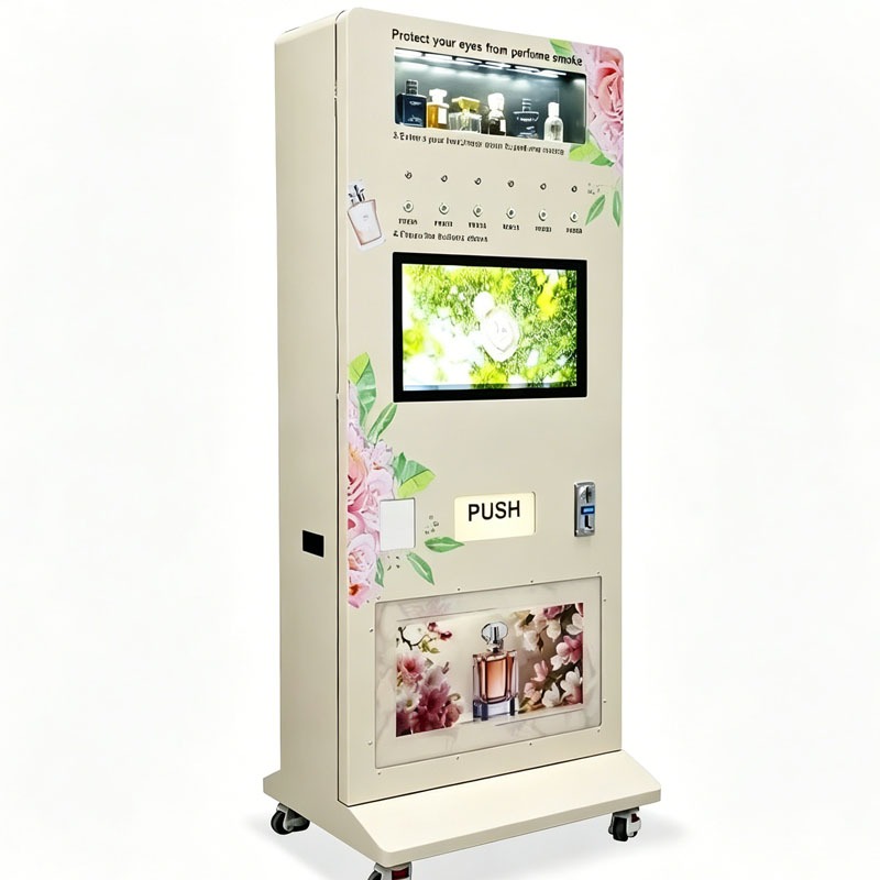 香水スプレー自動販売機、キャッシュレスフレグランス販売キオス - Perfume Fragrance Sale のレビューと価格
