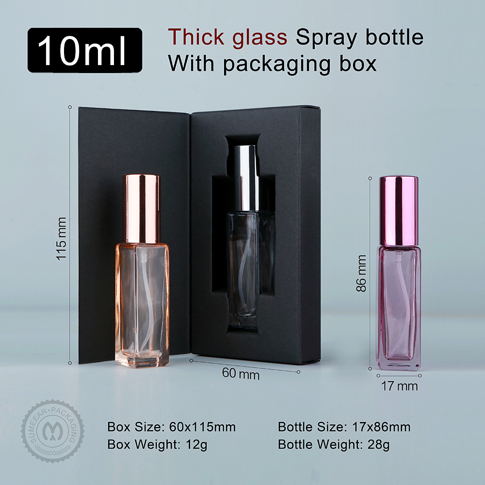 10 ミリリットル香水瓶多色ボトルと包装箱高品質厚いガラス詰 - Perfume Decant Sample のレビューと価格