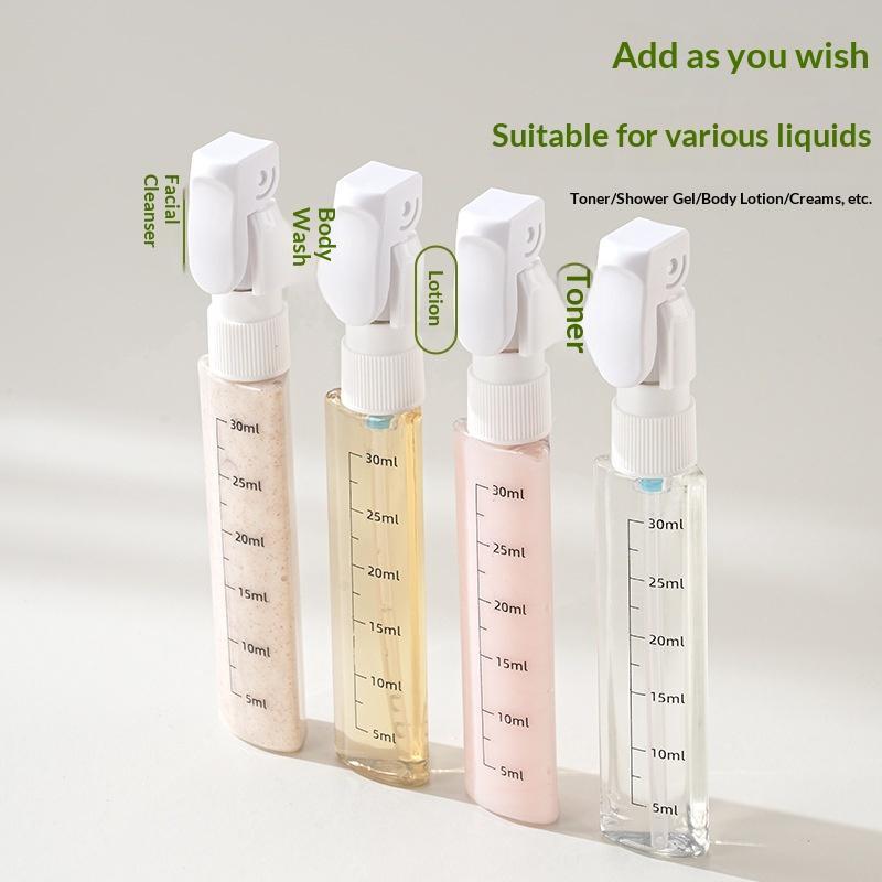 漏れ防止4in1詰め替え式トラベルボトルセット、シャンプー、 - Perfume Fragrance Machine のレビューと価格