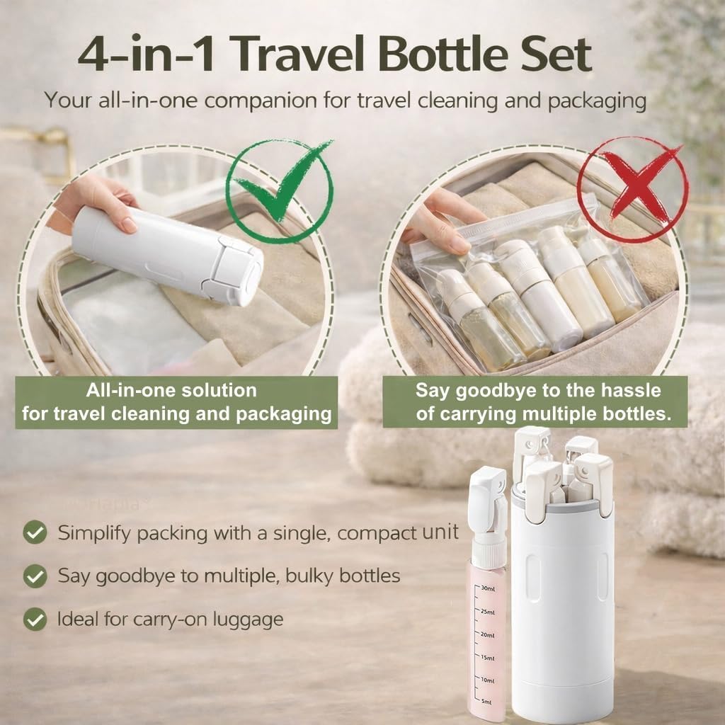 4 in 1トラベルディスペンサー 携帯用トラベルボトル 漏 - Perfume Fragrance Machine のレビューと価格