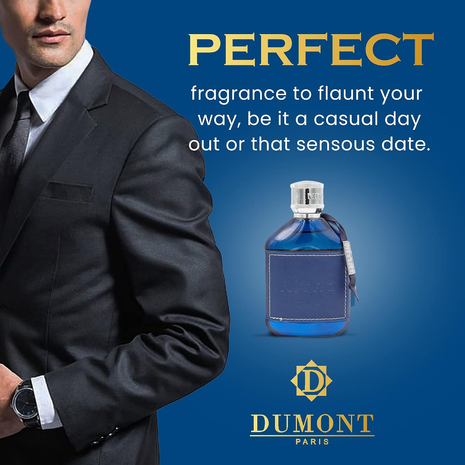 ニトロブルー デュモン メンズ EDP パフューム 100m - Perfume Decant Sample のレビューと価格