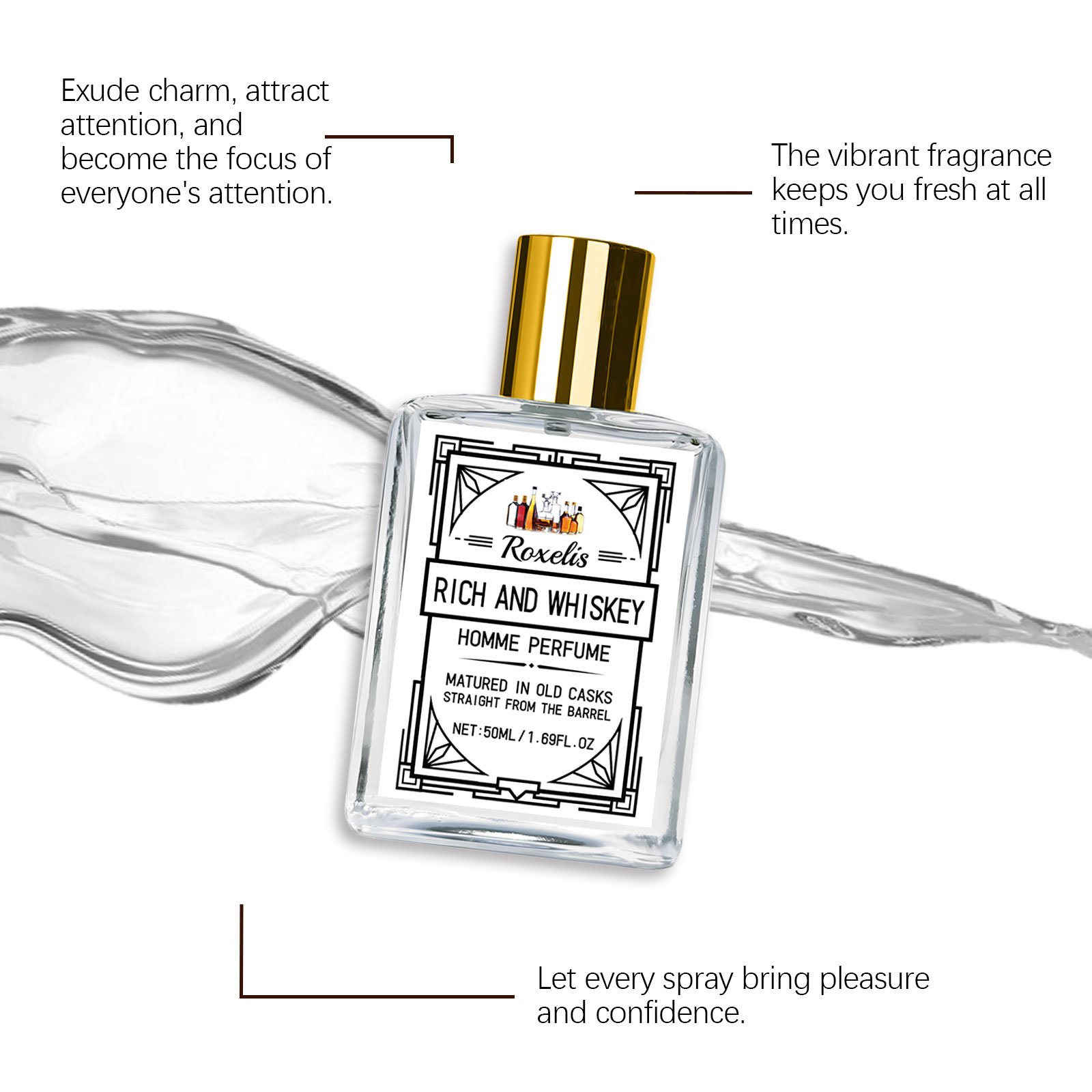 ロクセリス 50ml チャーム ウイスキー メンズ香水 グル - Perfume Fragrance Vanilla のレビューと価格