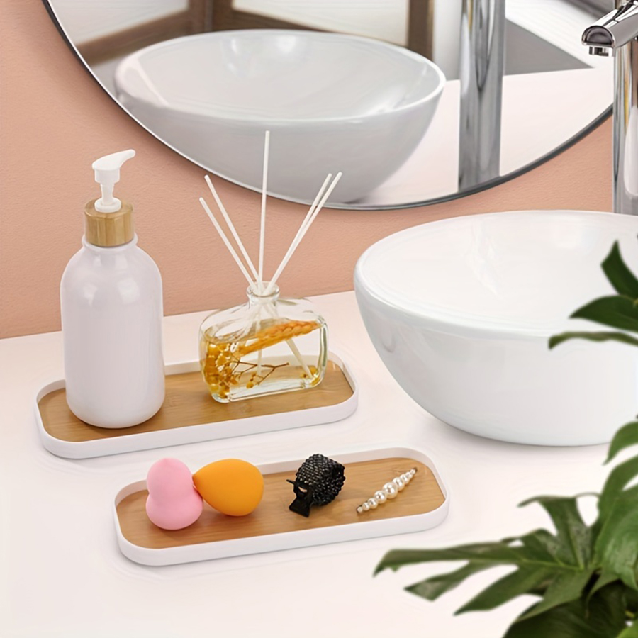 1ピース/2ピースのバスルームバニティトレイ、カウンタートッ - Perfume Fragrance Machine のレビューと価格